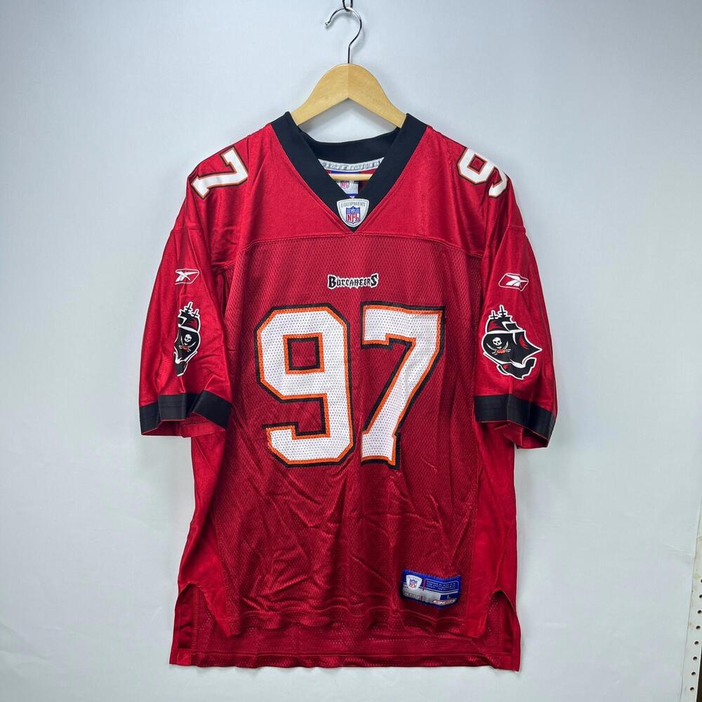 Vintage 90s Tampa Bay Buccaneers Jersey 97 Large Simeon Rice